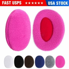 Pair Ear Muffs Winter Ear warmers Fleece Earwarmer Mens Womens Bandless