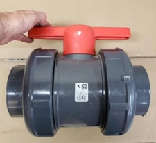 SPEARS 4"  TRUE UNION BALL VALVE SXS SLIP SCH 80 PVC CPVC PLASTIC GLUE SOLVENT