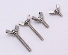 304 Stainless Steel 8 - 32 3/16" 1/4" 5/16" Wing Thumb Screws Bolts Select Size