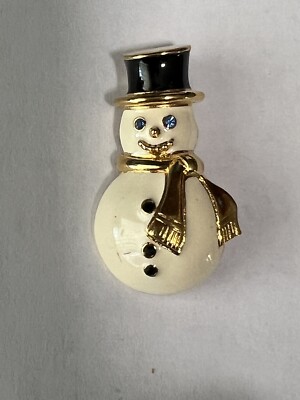 monet snowman pin