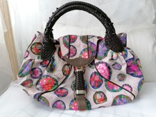Fendi Spy Bag Rare Floral Coated With Leather New