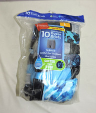 Hanes Comfort Flex Boy's Boxer Brief Super Value Pack 10-Pack Size L