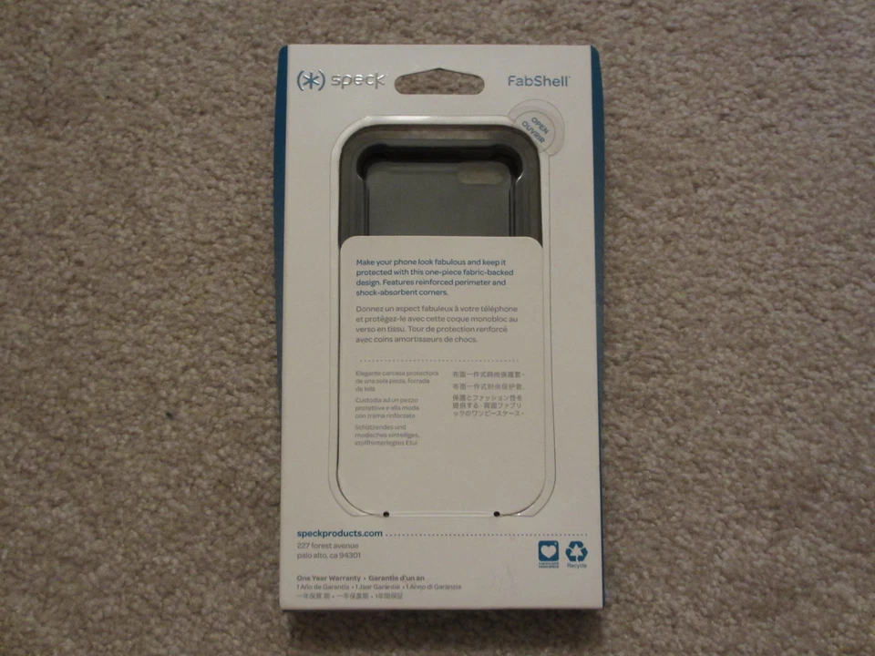 ☀️ $35 NEW SPECK FabShell MegaPlaid Mulberry Black Case iPhone 5 5S SPK-A0762 - Image 2 of 2