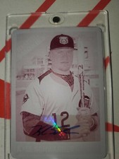 2013 TOPPS HERITAGE MINORS KYLE SCHWARBER AUTO PRINTING PLATE 1/1