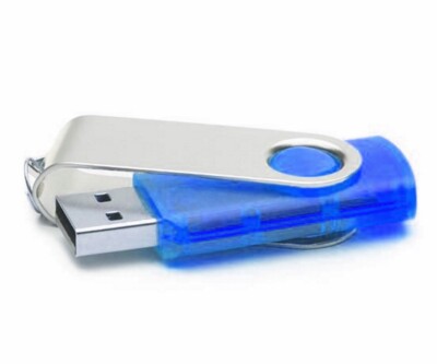 UNIREX NavyBlau USB STICK SWIVEL  1GB bis 128GB und 4  Bügelfarben wählbar.