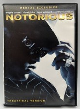 Notorious Theatrical Version Movie DVD Widescreen Angela Bassett 2009