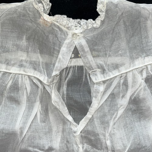 Vtg Castro & Co Baby Girl’s Dress W Lace Embroidery Buttons 1950s? 18 Mos Sweet! - Picture 6 of 7