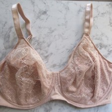 Chantelle Bra 38DDDD Blush Rose Norah Chic Underwire Back Closure