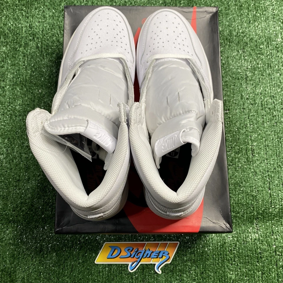 Talla 13 - Jordan 1 Retro Alto OG Blanco Perforado 2017 ¡NUEVO CON RECIBO! Foto 3 de 4