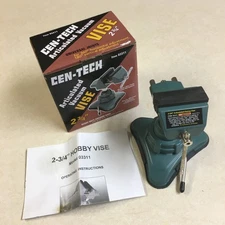 Cen-Tech Articulated Vacuum Base 2-3/4" Rubber Jaw Hobby Vise 03311