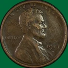 1913-S Lincoln Wheat Cent Choice Very Fine VF+ Coin #41547