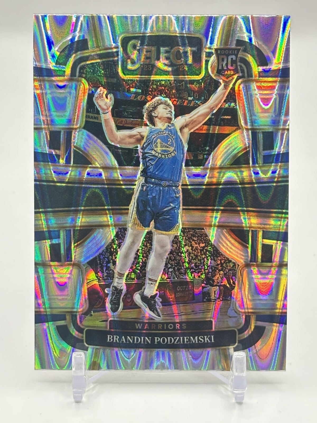 2023 Panini Select Brandin Podziemski #93 Tectonic Prizm RC Concourse