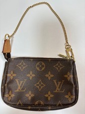 Autentica Louis Vuitton M58009 Monogram Mini Pochette Accessori Marsupio LV