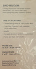 Simplicity Counted Cross Stitch Kit Bird Wisdom Sealed Pkg #05626 — photo 3
