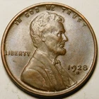 1928 D Lincoln Wheat Cent Penny AU-UNC. "Actual Coin Pictured"
