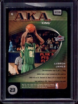 LeBRON JAMES 2003-04 Upper Deck UD Victory AKA #206 Rookie RC | eBay