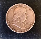 Franklin Half Dollar 1951 - 50 Cent 90% Silver