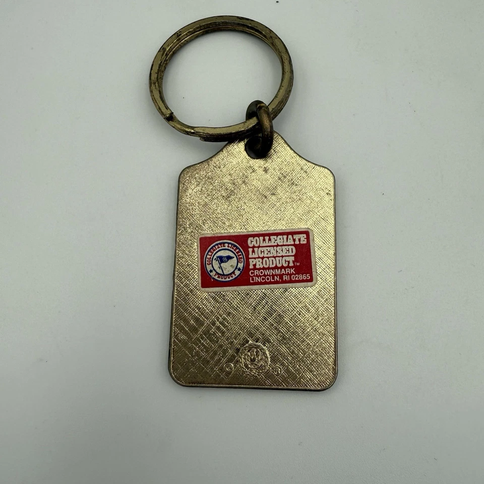 Vintage U.S.C. Trojans Logo Keychain NCAA College Football Metal Enamel Key fob - Image 2 of 2