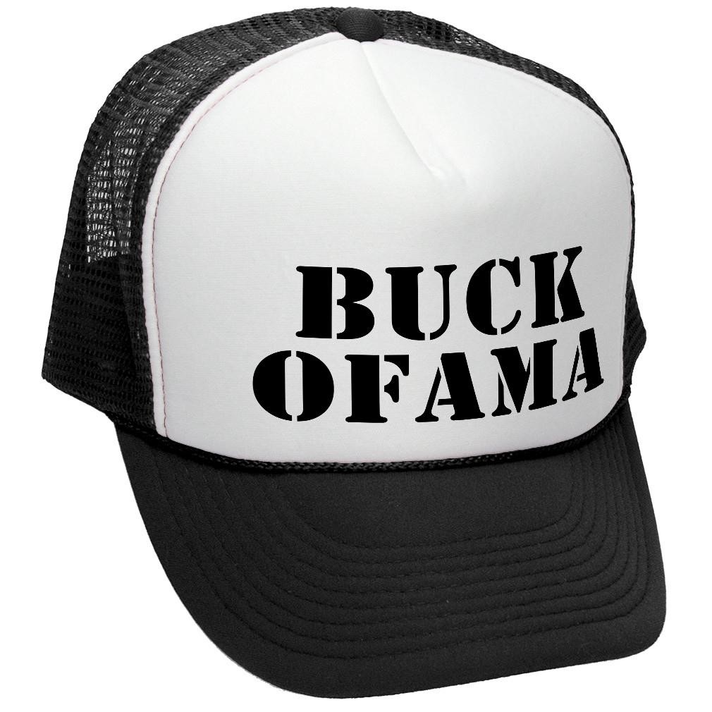 Buck Ofama Adjustable Snap Back Trucker Hat - Mesh Cap