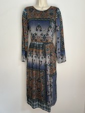 Zara Trafaluc Dress Long Sleeves Patchwork Velvet Textured Autumn Midi M Lined