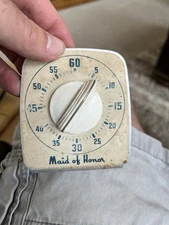 Vintage MADE OF HONOR Kitchen Timer - Works