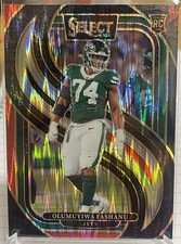 2024 Select Premier Level Olumuyiwa Fashanu #192 Red & Black Shock JETS PSU