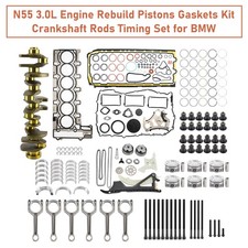 N55 3.0l Engine Rebuild Pistons Gaskets Kit Crankshaft Rods Timing Set For Bmw H