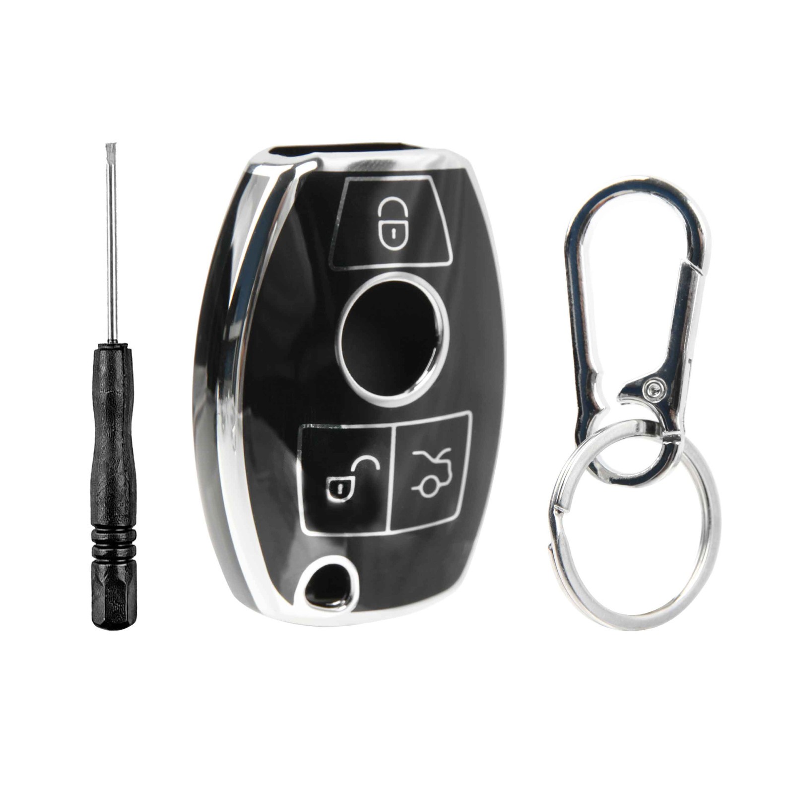 Remote Fob Shell Case Polymer Cover for 2009 2010 2011 2012 2013 2014 Mercedes