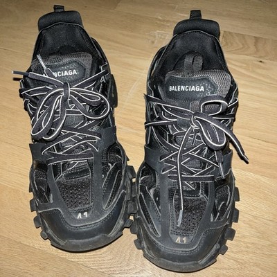 Balenciaga Track Triple Black Refelctive Sneakers Size 41 Men's Authentic Used