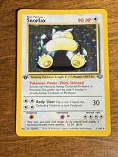 pokemon card snorlax value SNORLAX 27/64 Non Holo Rare Base Set JUNGLE Pokemon Card PSA BGS