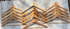 15 Natural Wooden Suit Hangers Clothes Coats Jackets Dress Pants Shirts Skirts 0