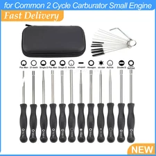 12 PCS Adjustment Carburetor Tool Kit for Common 2 Cycle Carburator Small Engine