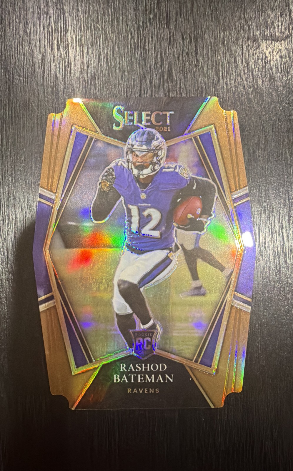 2021 Panini Select Premier Level Rashod Bateman Copper Prizm Die-Cut 030/199 RC