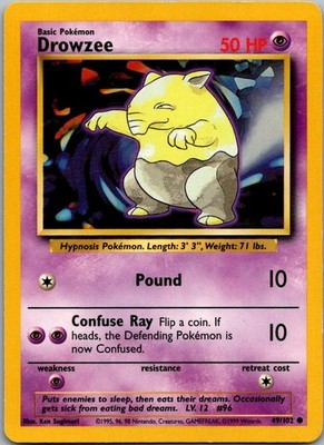 Drowzee Common Base Set 049/102 MP