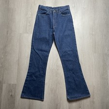 Vintage 1980s Levi's Jeans Men's 30x33 Blue Bootcut Bellbottom Orange Tab 646