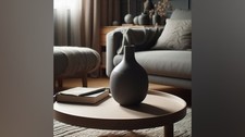 Half Ribbed Design Vase | Modern Minimalist Vase | Home Decor UK Buy2 Get1 Free