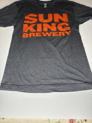 Sun King Brewery T-Shirt Size Medium Grey W/ Orange Print