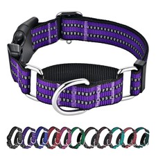 Martingale Collar for Dogs,Reflective Escape Proof,Purple,M Medium, Purple