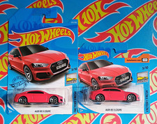 Hot Wheels x2 Factory Fresh Audi RS 5 Coupe Red 1:64  Short and long card 