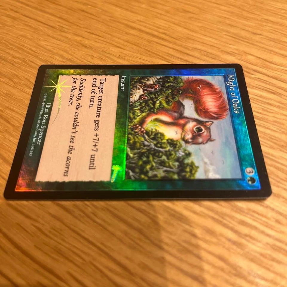 MTG Might of Oaks Foil ULG English Play Used - Image 2 of 4