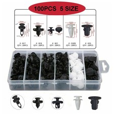 100pcs Bumper Fender Trim Clips Push Pin Rivet Panel Fasteners Fits Toyota 100pcs Bumper Fender Trim Clips Push Pin Rivet Panel Fasteners Fits Toyota