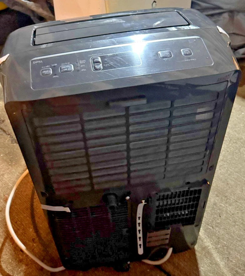 LG 8,000 (DOE) BTU 115-Volt Portable Air Conditioner Cools 350 Sq. Ft, Gray - Image 2 of 3