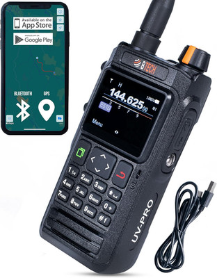 UV-PRO IP67 Dual Band VHF/UHF Two-Way Radio - APRS, Bluetooth, GPS, Text Messagi