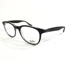 Ray-Ban Eyeglasses Frames RB5356 2034 Black on Clear Round Full Rim 52-19-145