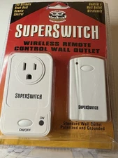 Smart Home Super Switch Wireless Remote Control Wall Outlet Indoor Open Box 60ft