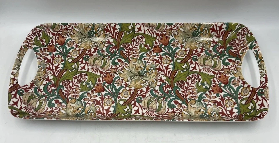 Leonardo Collection Melamin Tablett Golden Lily" Muster von William Morris & Co