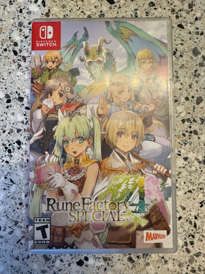 Rune Factory 4 Special - Nintendo Switch Case and Manual Only (NO GAME)
