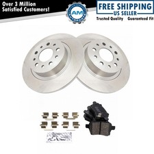 Rear Brake Pad & Rotor Kit Brake Rotor For 2014-2020 Fiat 500L