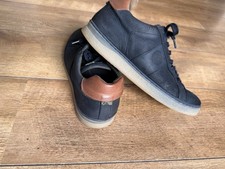 Barbour Navy Blue Men’s Leather Sneaker Shoes UK10