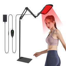 Red Light Therapy Panel with 2-in-1 Removable Floor Stand & Desk Base, 660nm Red